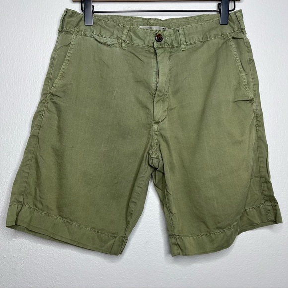 Faherty Other - Faherty Men Shorts 28" Army‎ Green Chino Cotton Lyocell Outdoor Casual